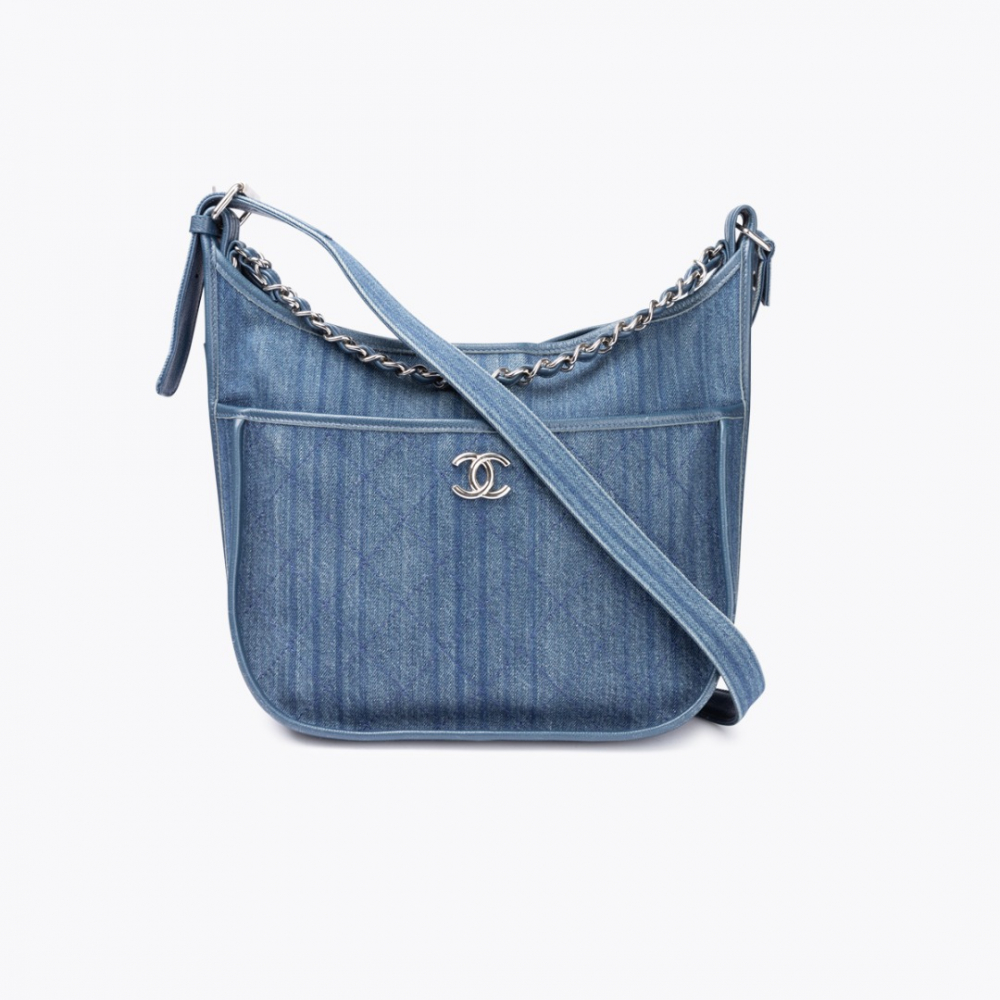 Denim Jungle Stroll Hobo Bag