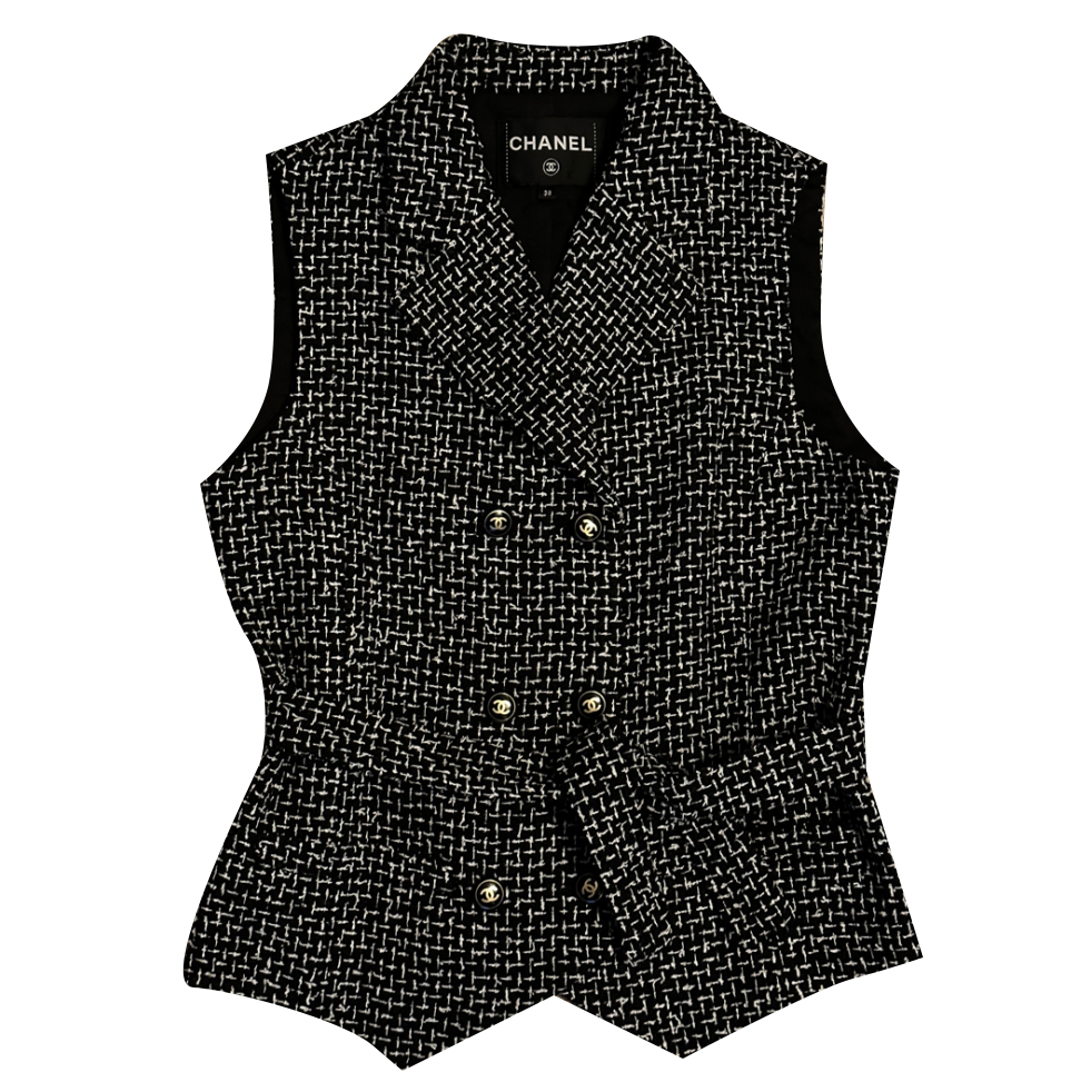 Chanel Gilet en tweed