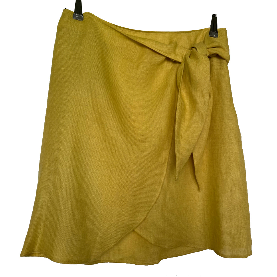 Massimo Dutti Linen wrap skirt