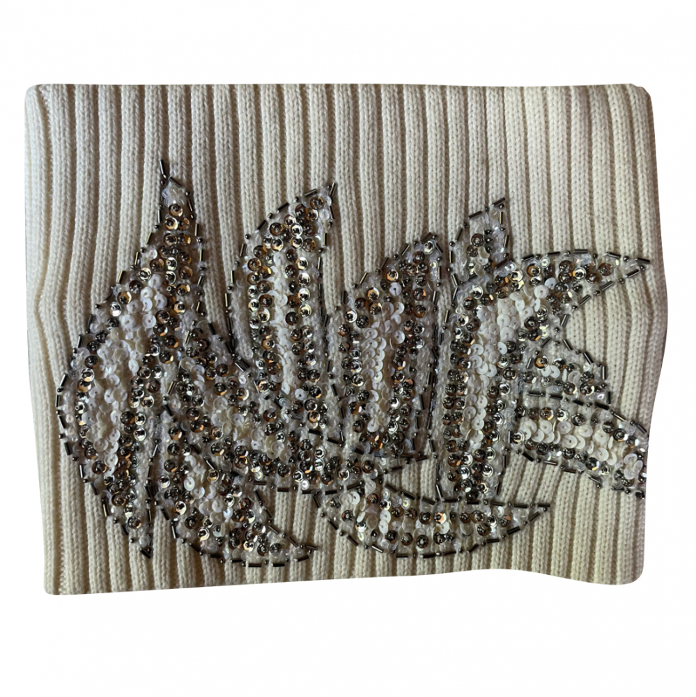 Pinko Kragenschal mit Perlen