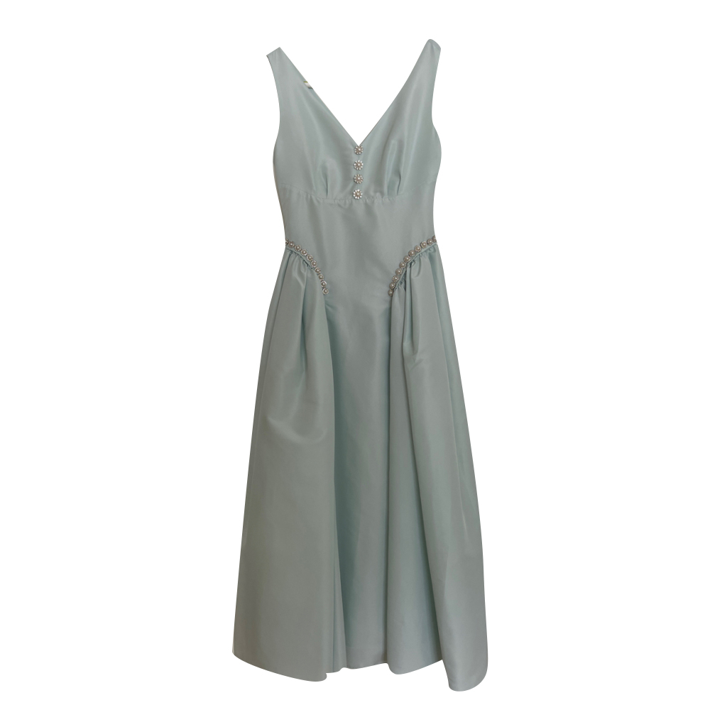 Self-Portrait Taffeta midi dress