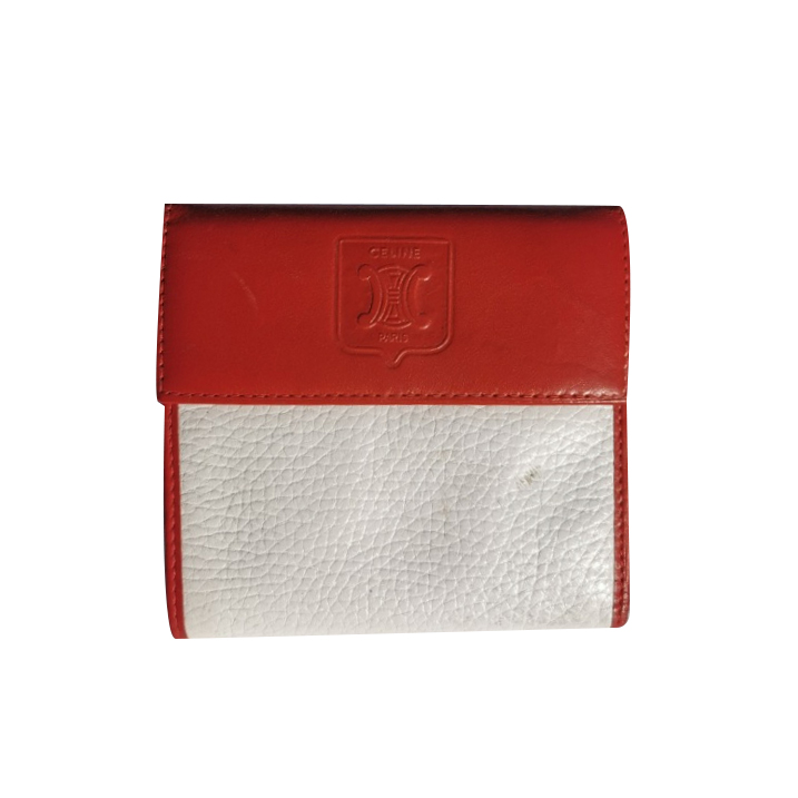 Celine Red and white purse