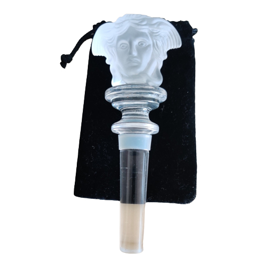 Rosenthal Bouchon de vin Versace Medusa Lumiere Clear Frosted
