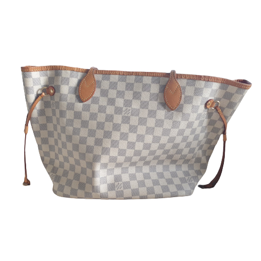 Neverfull MM azurblau kariert Louis Vuitton MyPrivateDressing