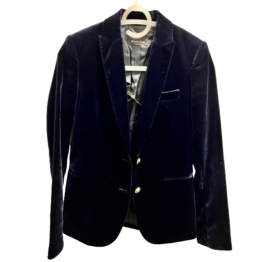 Massimo Dutti Elegant blazer in velvet