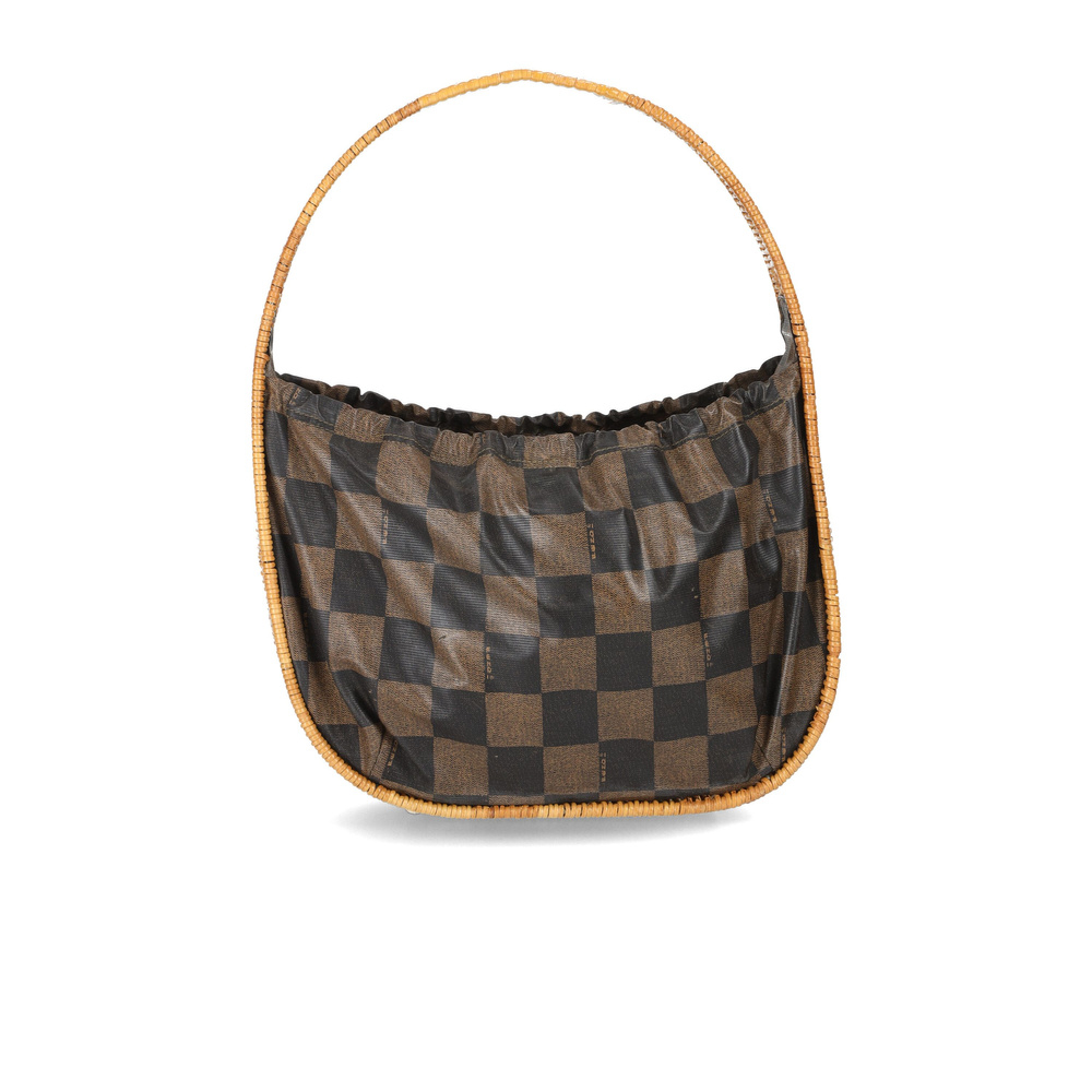Fendi Checker Basket Shoulder Bag