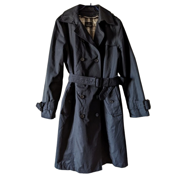 Madeleine 4-season black trenchcoat size 40