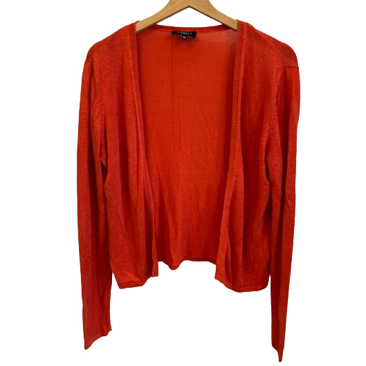 CAROLL Paris Leichte Leinenweste orange