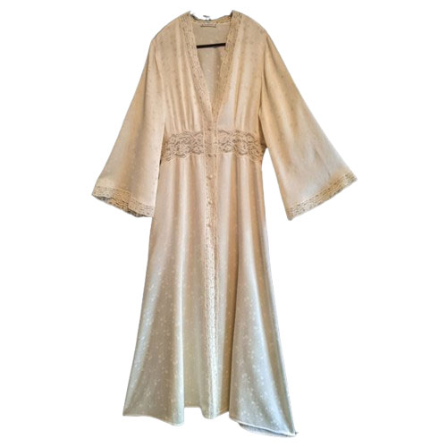 Christian Dior Déshabillé en pure soie ivoire, vintage rare et précieux