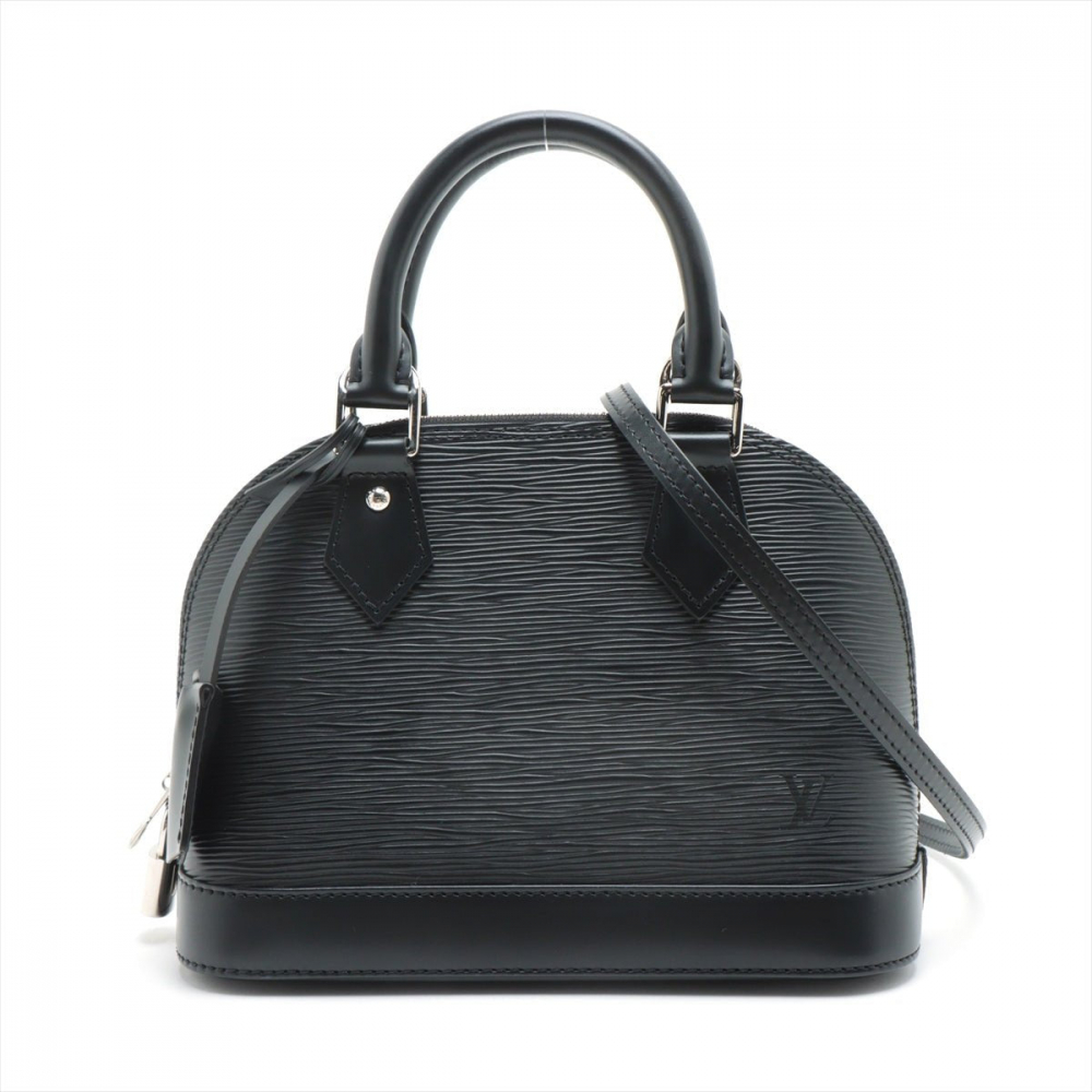 Louis Vuitton Alma BB Epi 2-Way Handbag Black