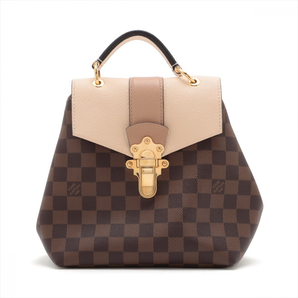 Louis Vuitton Clapton Damiere Ebene Rose Ballerine Backpack