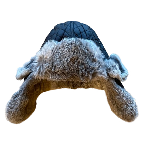 Saks Fifth Avenue Fantastique chapeau de trappeur en fourrure de lapin !