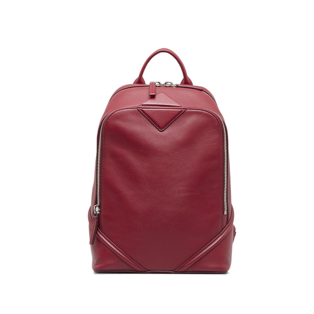 MCM B MCM Red Calf Leather Duke Backpack Korea, South