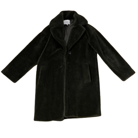 Eric Bompard Manteau en fourrure de laine couleur kale