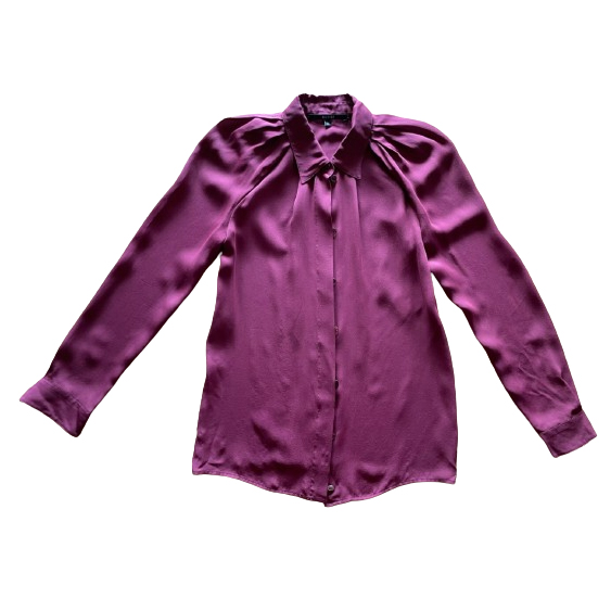 Gucci Beautiful soft silk Gucci blouse, in maroon.