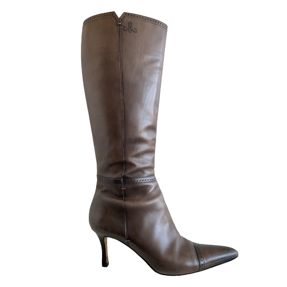 Santoni Kniestiefel aus Leder