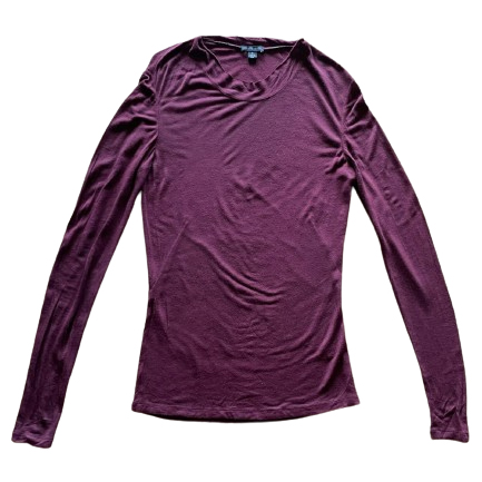 Lafayette 148 Soft maroon top, almost like a sweater, but lightweight.