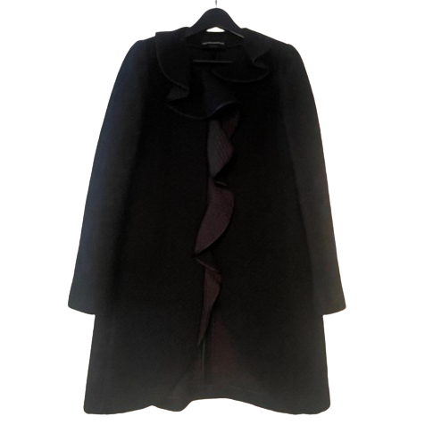 Emporio Armani Veste longue matelassée Black Label Peacoat