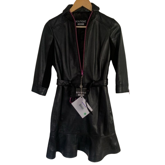 Moschino Neues Lederkleid