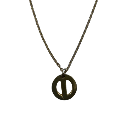Dior Gold-Toned Dior CD Necklace