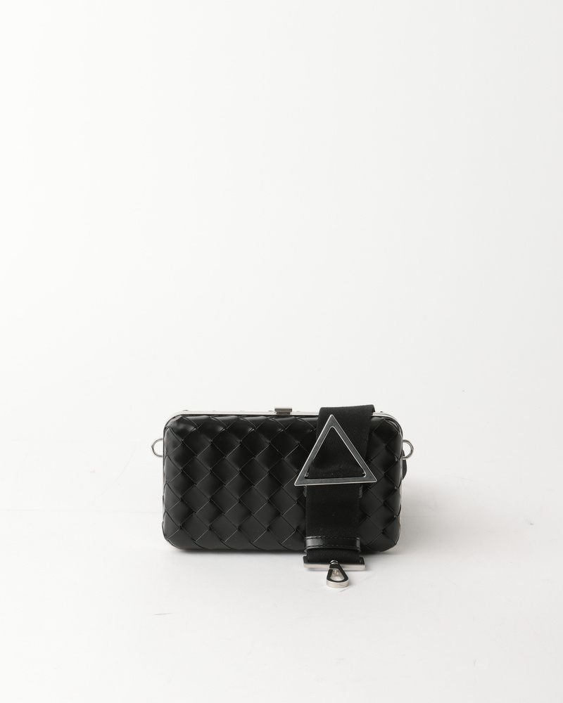 Bottega Veneta Knot Spazzolato Intrecciato Mini Crossbody Bag