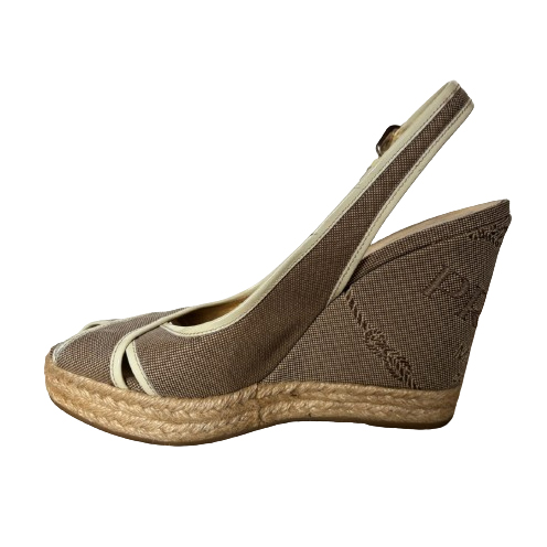 Prada Semelles compensées peep toe