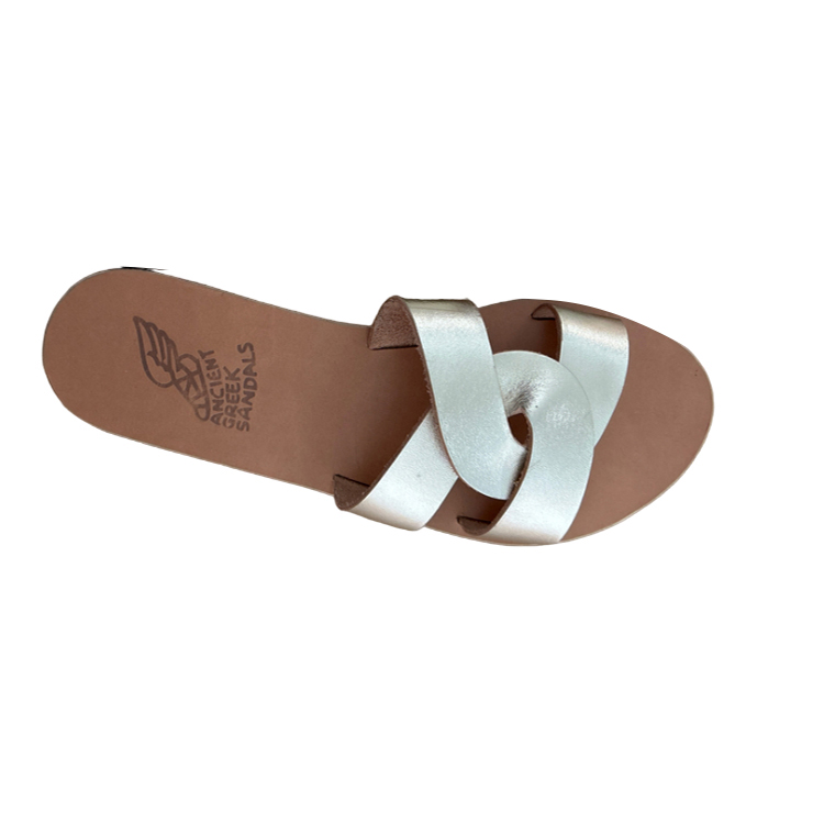 Ancient Greek Sandals Desmos cowhide platinum