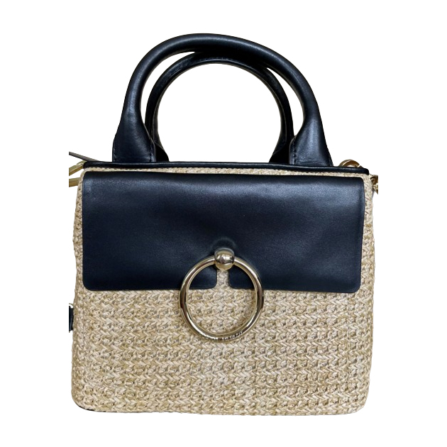 Claudie Pierlot Anouk en cuir et raphia