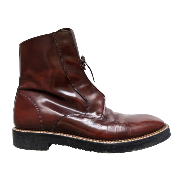 Maison Martin Margiela Smooth mahogany leather boots 40-40.5