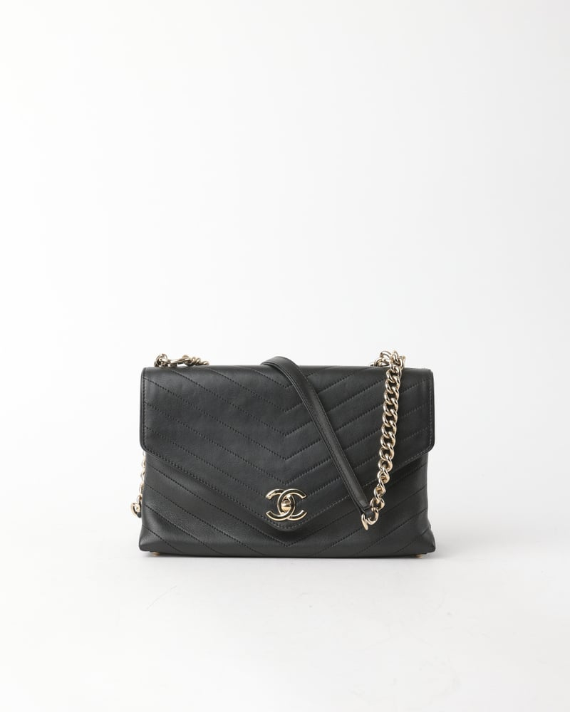 Chanel Chevron Single Flap Bag