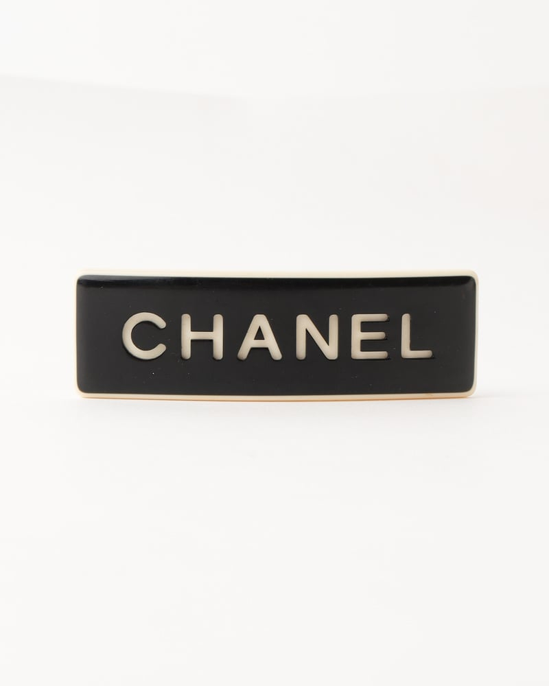 Chanel Barrette Logo Clip
