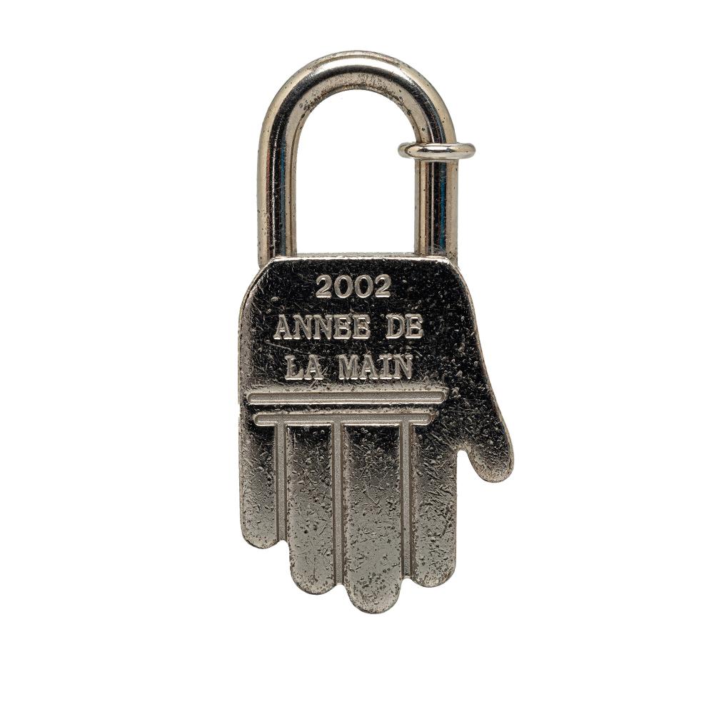 Hermès B Hermès Silver Brass Metal Annee de la Main Cadena Hand Lock France