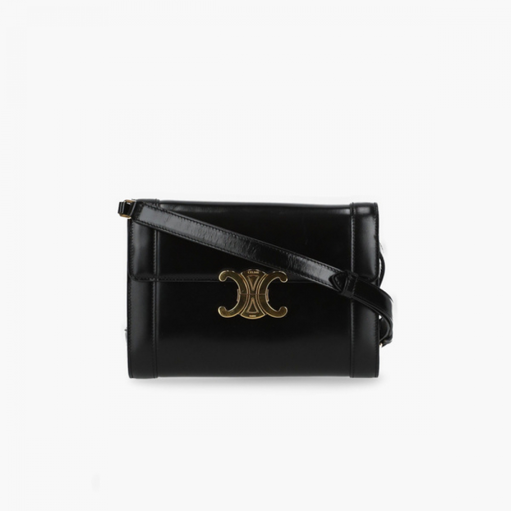 Celine Leather Triomphe Crossbody Bag