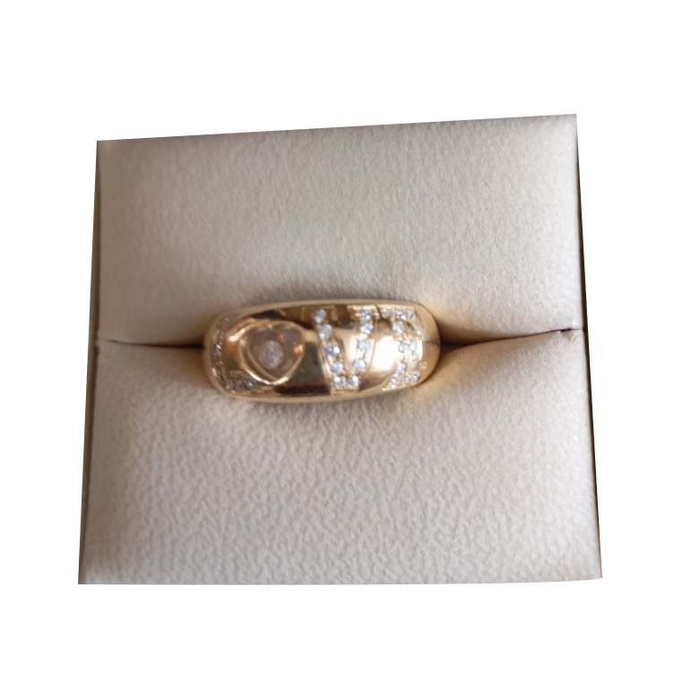 Chopard Gold and Diamond Happy Diamonds Love Ring