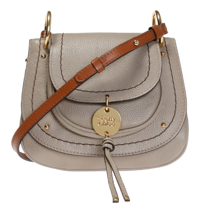 Chloé Chloe Hana Crossbody Bag, Lim. Ed. Zweifarbig mit Leder-Wildleder-Einsatz