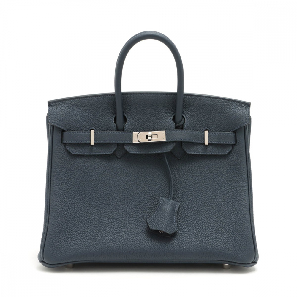 Hermès Birkin 25 Togo Blue Nuit Palladium Hardware