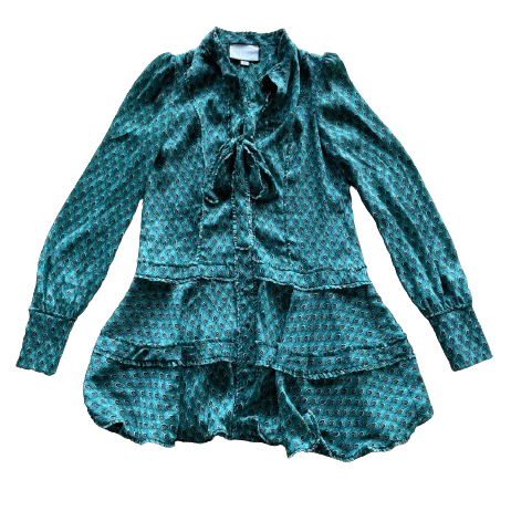 Alexis Monika peacock-print mini dress