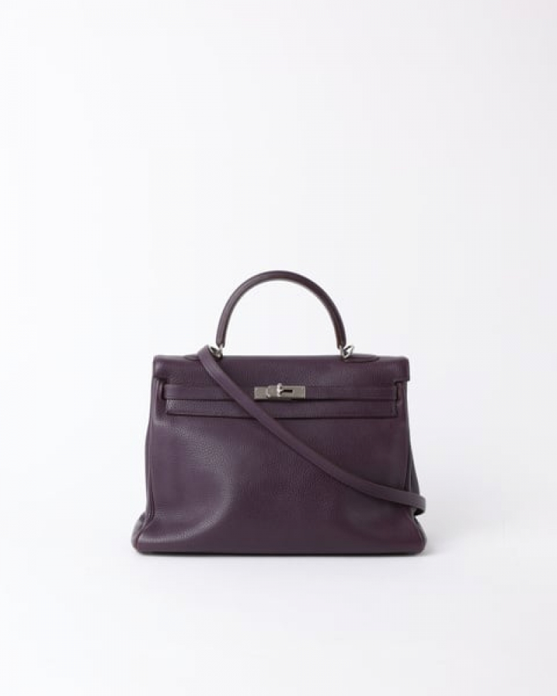 Hermès Clemence Kelly Retourne 35 Bag