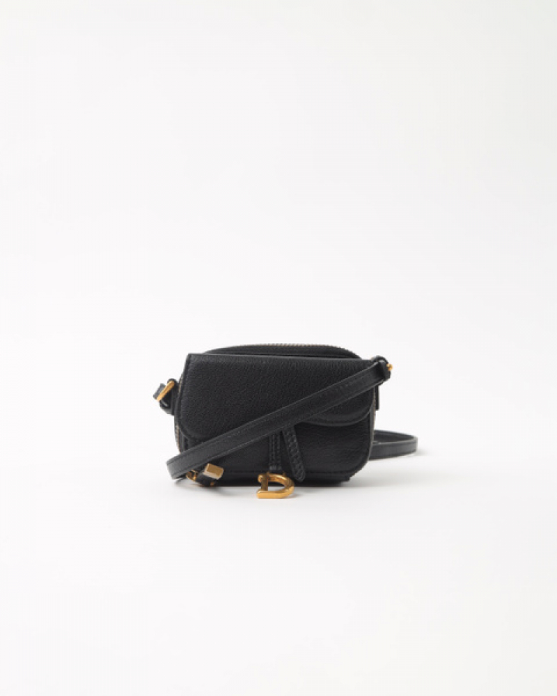 Christian Dior Mini Saddle Strap Pouch