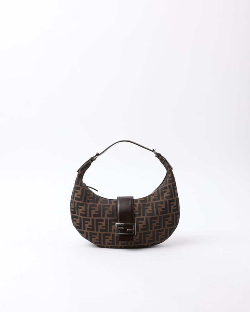 Fendi Zucca Half Moon Bag