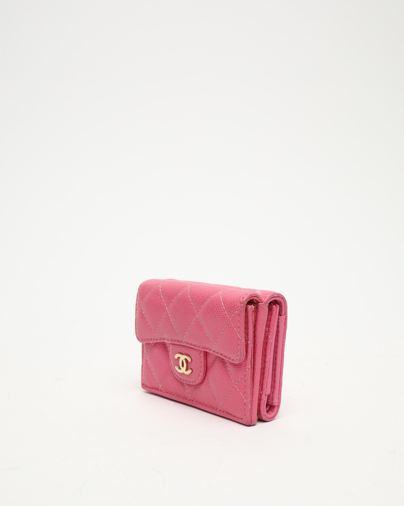 Chanel Small Classic Trifold Interlocking Cc Wallet