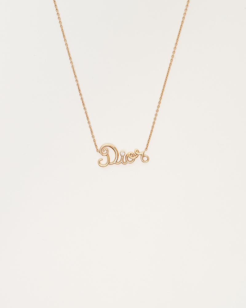 Christian Dior Dioramour 18k Gold Necklace With Diamond