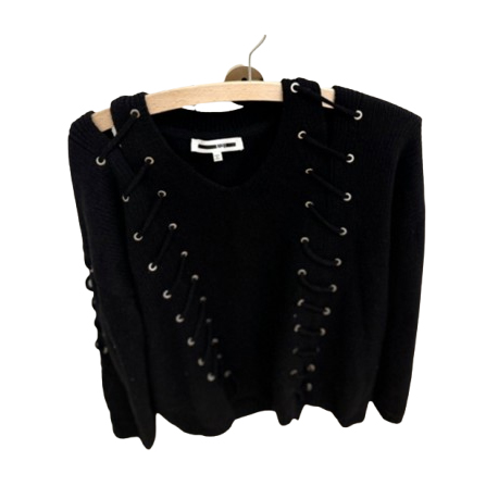 Alexander McQueen Pull-over lacé - Tricot surdimensionné, détails en œillets