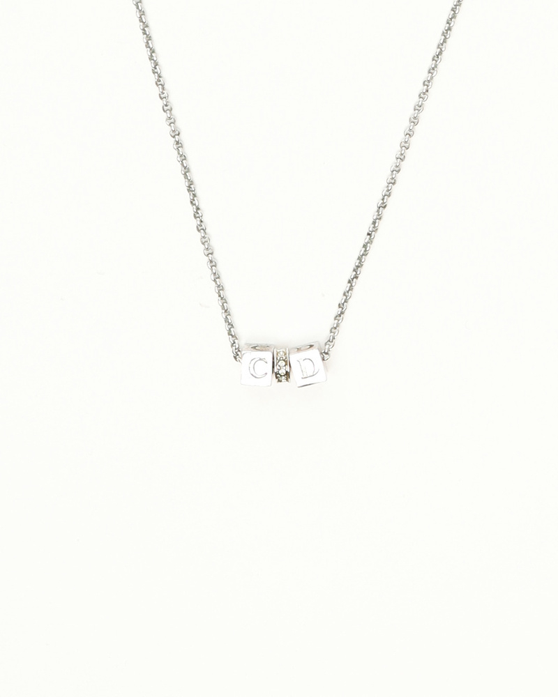 Christian Dior Cube Rhinestone Necklace