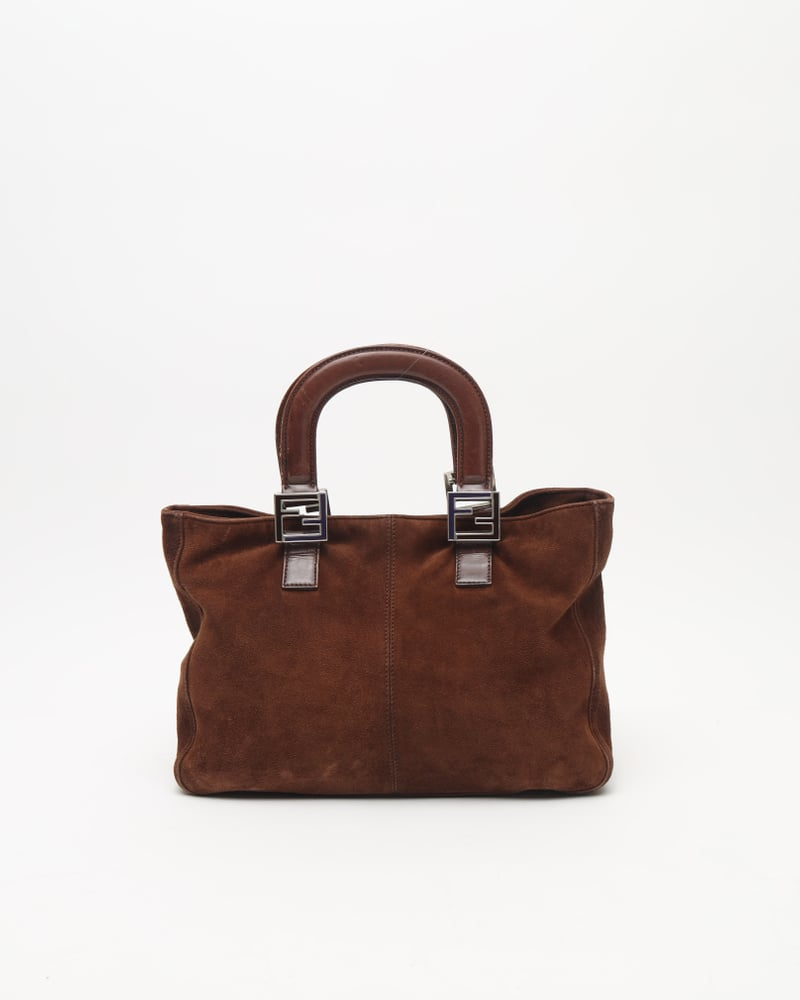 Fendi Suede Ff Handbag