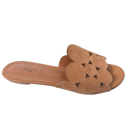 Alaïa Rosa Wildleder-Sandalen