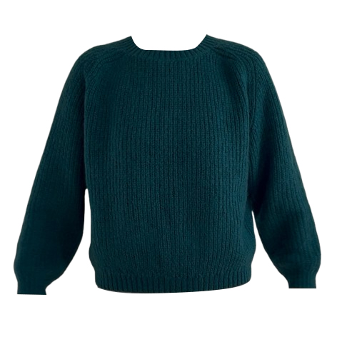 Tara Jarmon Emerald Green Super Fine Mohair | Laine | Wool  Jumper Sweater
