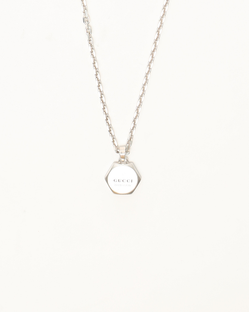Gucci Logo Silver Chain Necklace