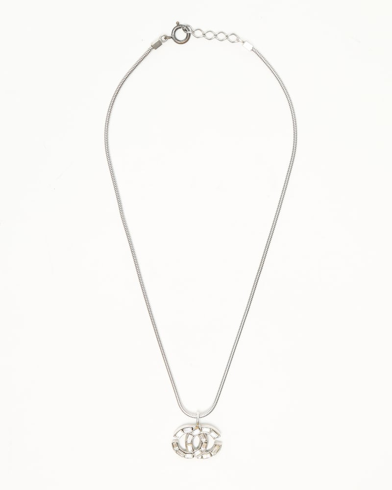 Chanel Coco Mark Rhinestone Necklace