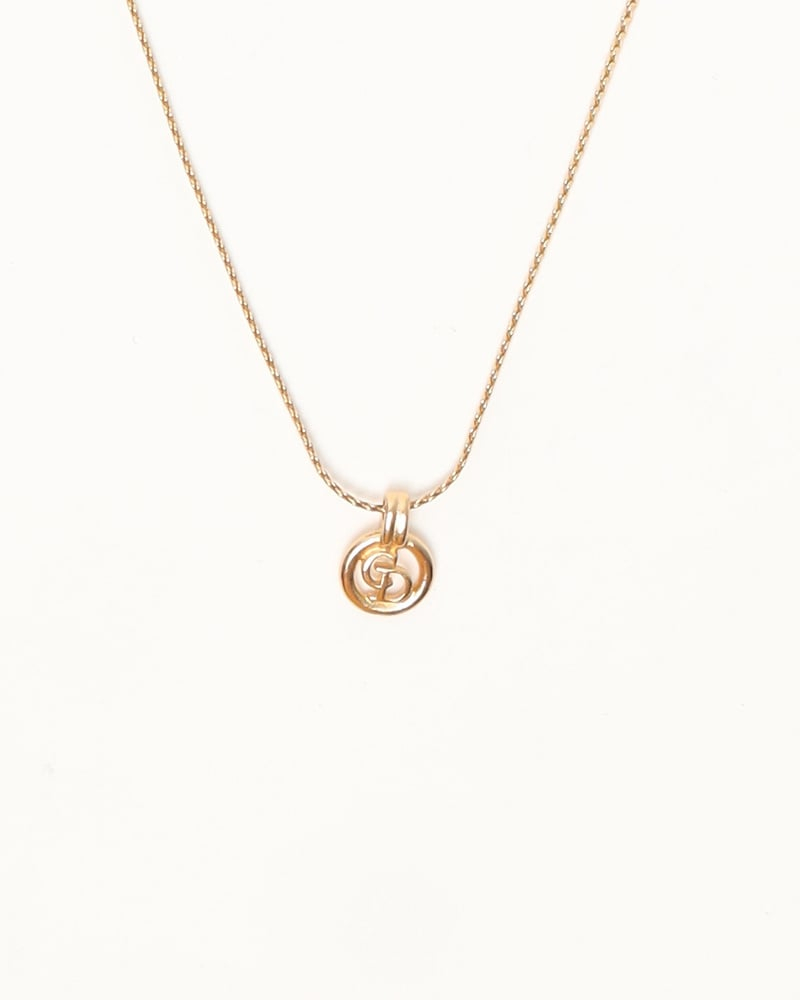 Christian Dior CD Logo Necklace